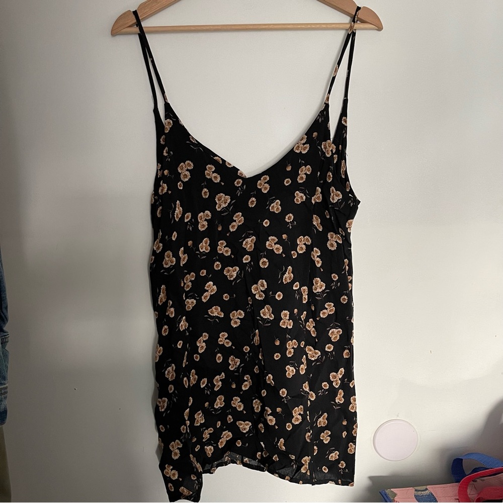 Brandy Melville slip dress sunflower print